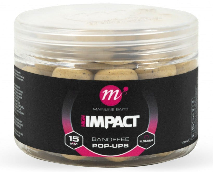 Mainline Baits Hi Impact Banoffee Pop-Ups 15mm