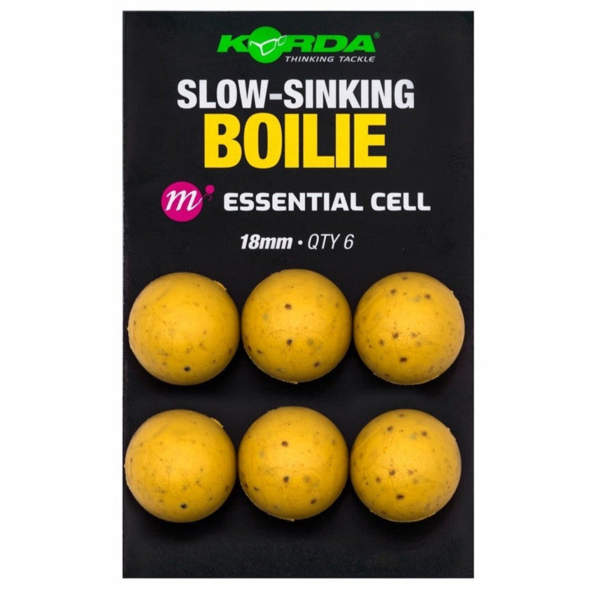 Korda Slow Sinking Boilies Essential Cell