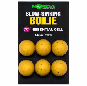 Korda Slow Sinking Boilies Essential Cell