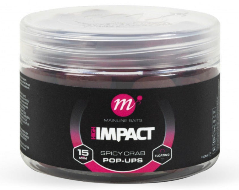 Mainline Baits Hi Impact Spicy Crab Pop-Ups 15mm