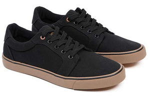 Fox Black Canvas Shoe