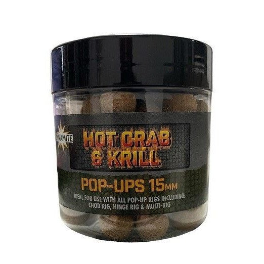 Dynamite Baits Hot Crab & Krill Food Bait Pop-Ups 15mm