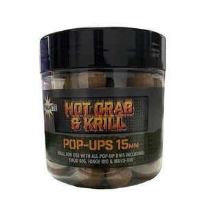 Dynamite Baits Hot Crab & Krill Food Bait Pop-Ups 15mm