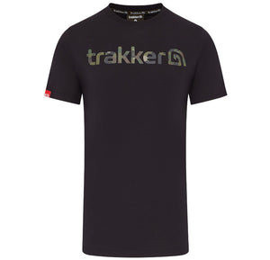 Trakker CR Logo T-Shirt Black Camo