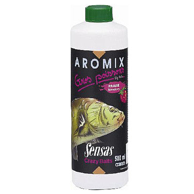 Sensas Liquid Aromix Carp Strawberry, Bait Additives, Sensas, Bankside Tackle