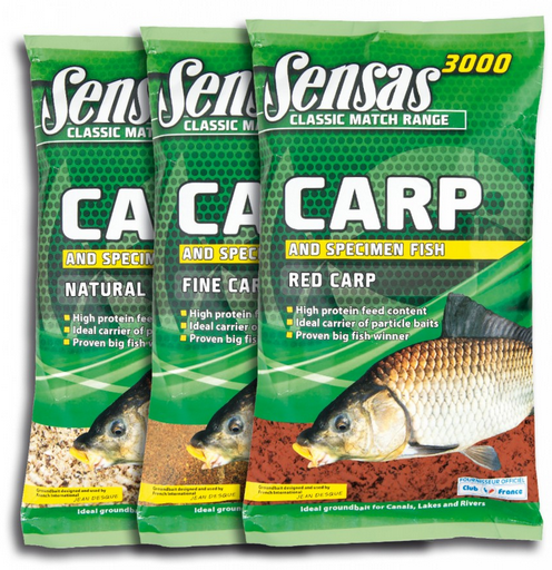 Sensas 3000 Natural Carp, Groundbaits, Sensas, Bankside Tackle