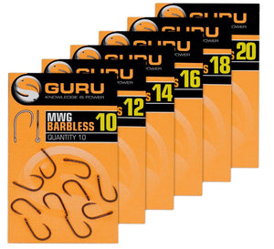 Guru MWG Barbless Hooks