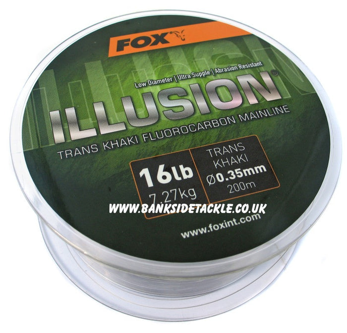 Fox Illusion Trans Khaki Fluorocarbon Mainline