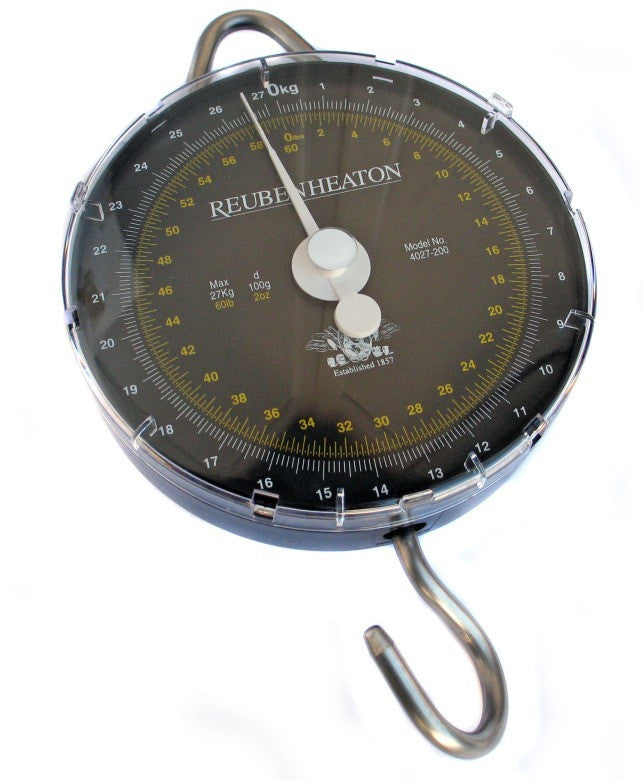 Reuben Heaton Standard Angling Scale 120lb x 4oz Dual Revolution, Scales & Accessories, Reuben Heaton, Bankside Tackle