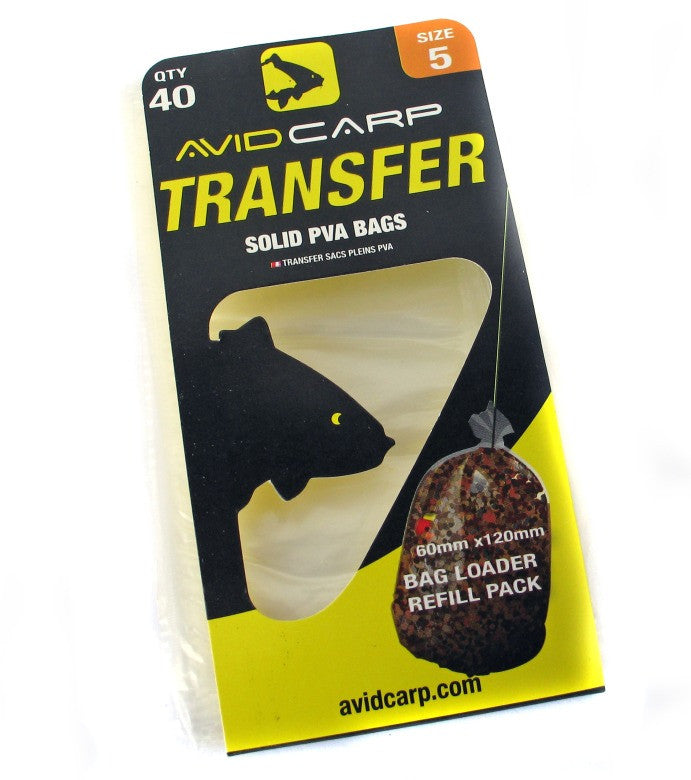 Avid Carp Transfer PVA Bags Size 5