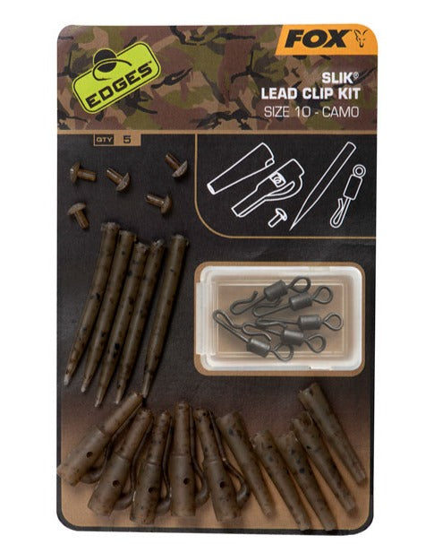 Fox Edges Camo Slik Lead Clip Kit Size 10