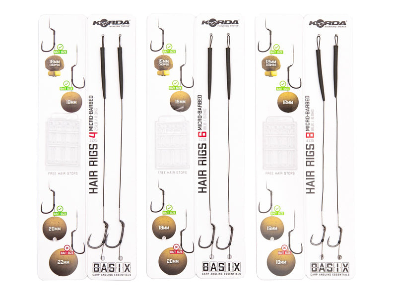 Korda Basix Hair Rigs - Main Image