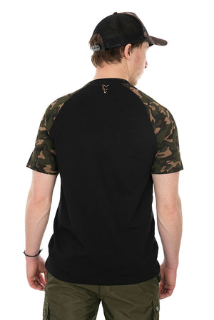 Fox Raglan T-Shirt Black/Camo