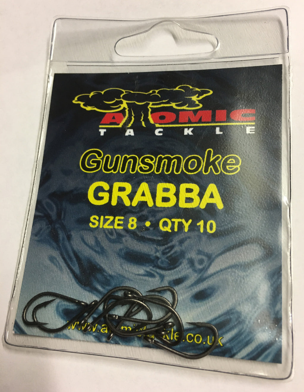 Atomic Gunsmoke Grabba Hooks, Carp Hooks, Atomic Tackle, Bankside Tackle