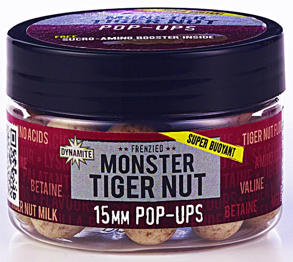 Dynamite Baits Monster Tiger Nut Pop Ups 15mm, Hookbaits, Dynamite Baits, Bankside Tackle