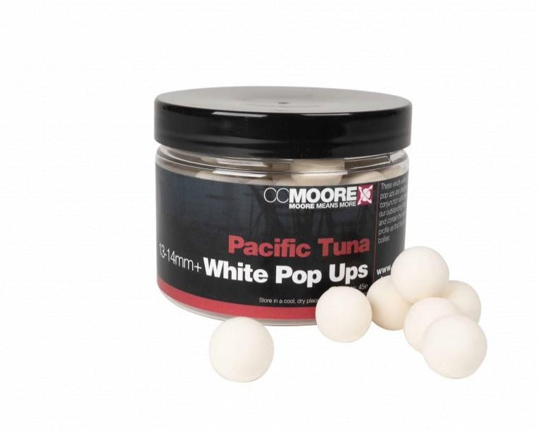 CC Moore Pacific Tuna White Pop Ups 13/14mm