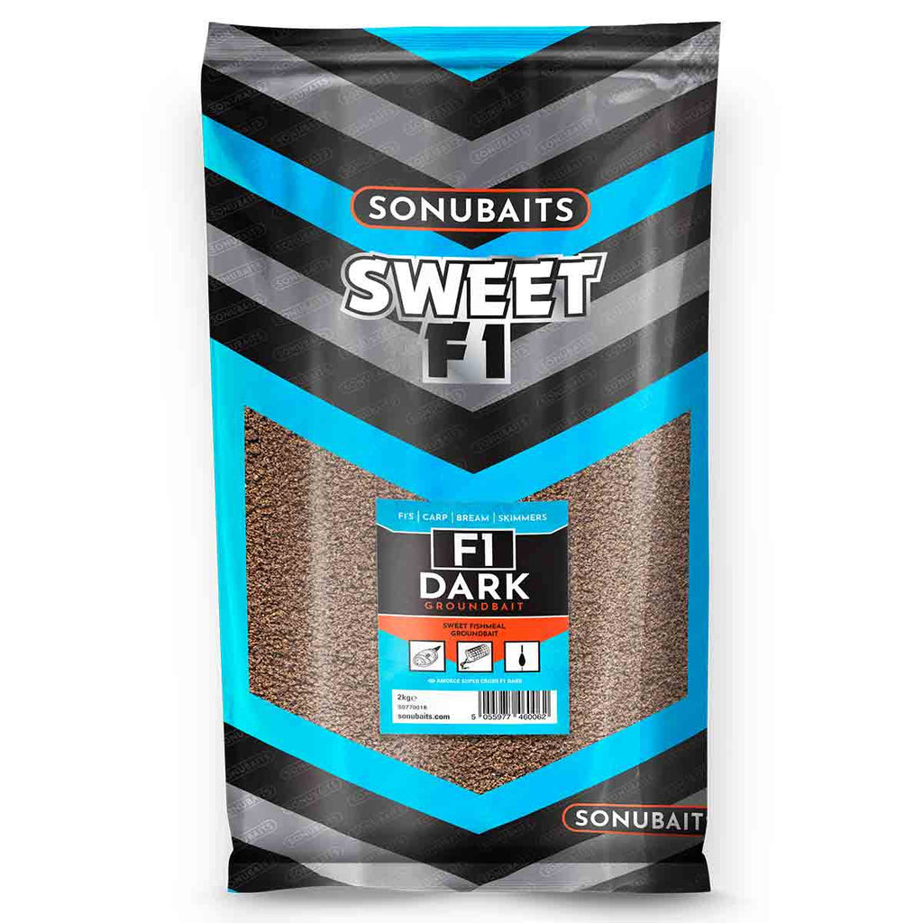 Sonubaits F1 Dark Groundbait 2kg Bag