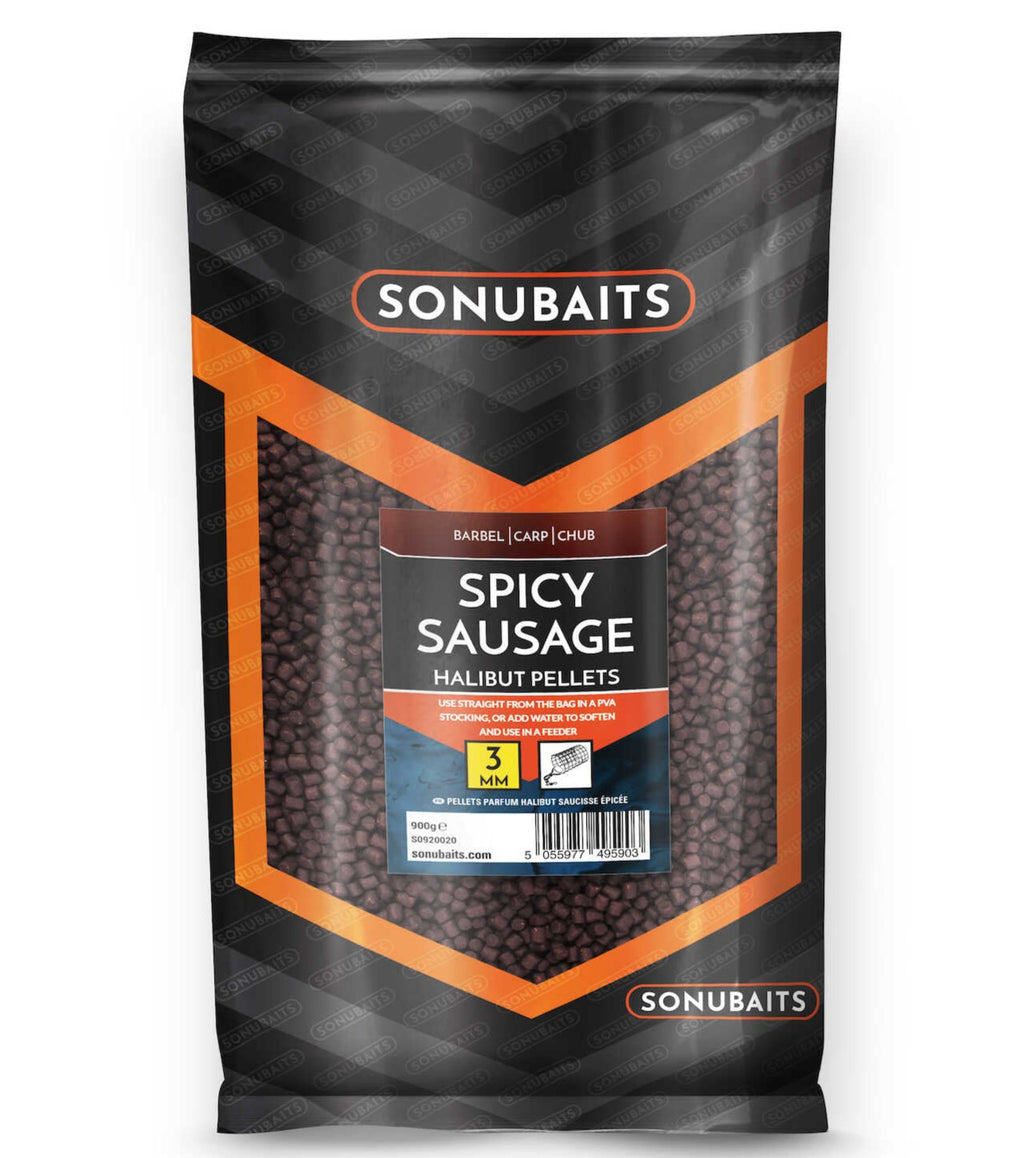 Sonubaits Spicy Sausage Halibut Pellets