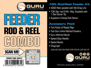 Guru 10' Feeder Rod & Reel combo