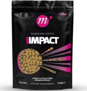 Mainline Baits Hi Impact Shelf Life High Leakage Pineapple Boilies