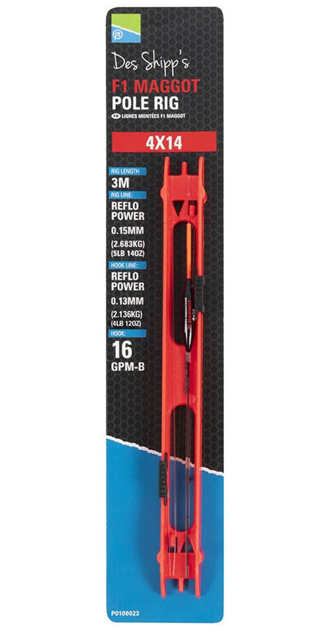 Preston Innovations Des Shipp F1 Maggot Pole Rigs