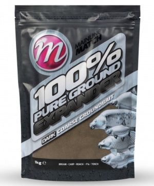 Mainline Match Expander Mix Dark 100% Pure Ground Expander Pellet 1kg