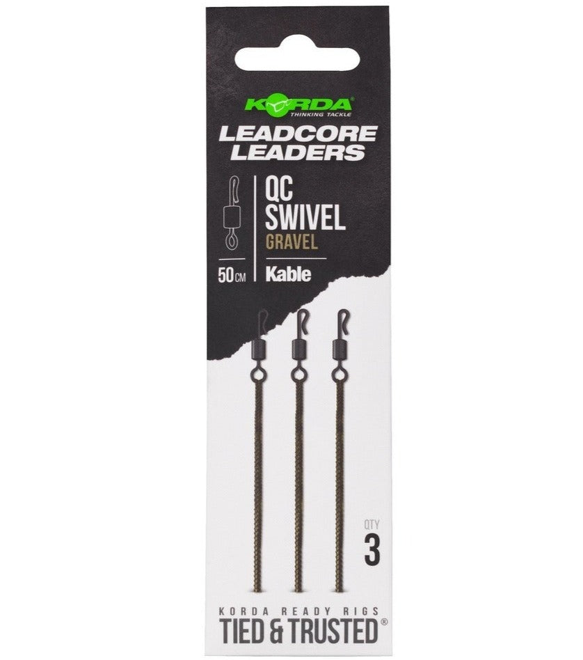Korda Kable Leadcore QC Swivel Leaders QC 50cm
