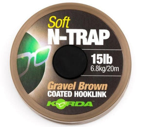 Korda N-Trap Soft Coated Hooklink, ALL COLOURS