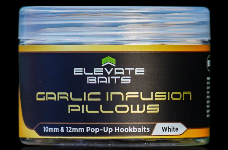 Elevate Baits Garlic Pillows White