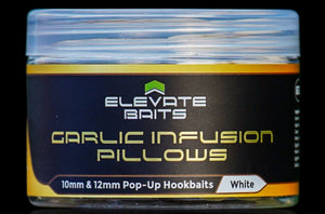 Elevate Baits Garlic Pillows White
