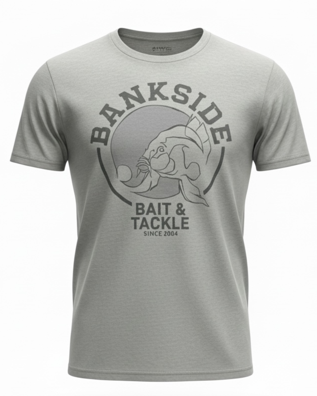 Bankside Carp Down T Shirt Grey