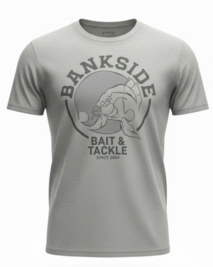 Bankside Carp Down T Shirt Grey