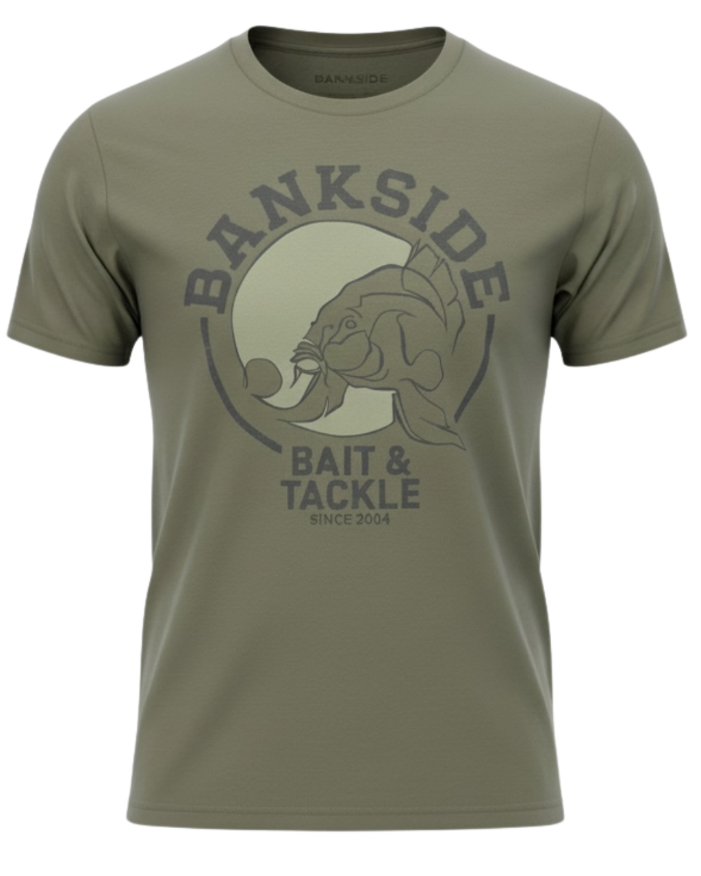 Bankside Carp Down T Shirt Olive