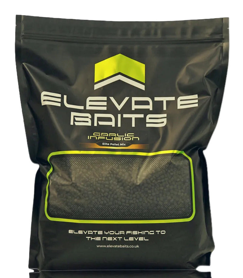 Elevate Baits Garlic Infusion Elite Pellet Mix