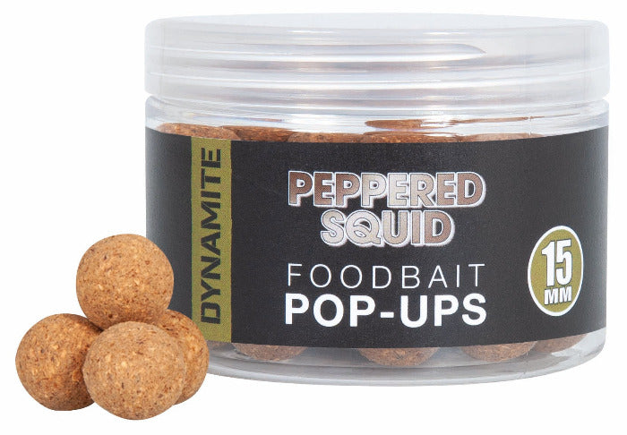 Dynamite Baits Peppered Squid Pop Ups 15mm