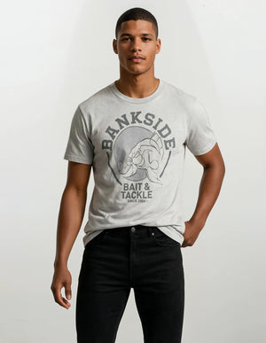 Bankside Carp Down T Shirt Grey