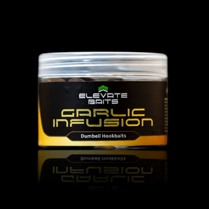 Jar of Garlic Infusion by Elevate Baits.