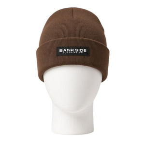 Bankside Logo Cuffed Beanie Dark Walnut