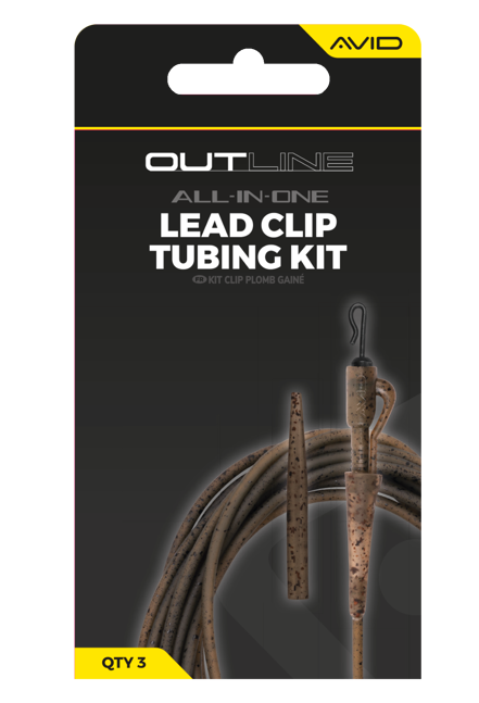 Avid Carp Outline All-In-One Lead Clip Tubing Kit