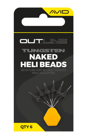 Avid Carp Outline Tungsten Naked Heli Beads