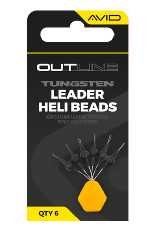 Avid Carp Outline Tungsten Leader Heli Beads