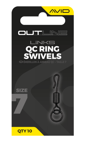 Avid Carp Outline Size 7 QC Ring Swivels