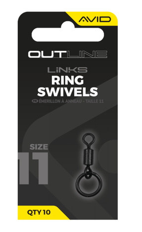 Avid Carp Outline Size 11 Ring Swivels