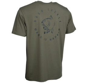 Nash Make It Happen Carp Logo T Shirt Green