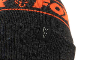 Fox Collection Bobble Hat Black & Orange