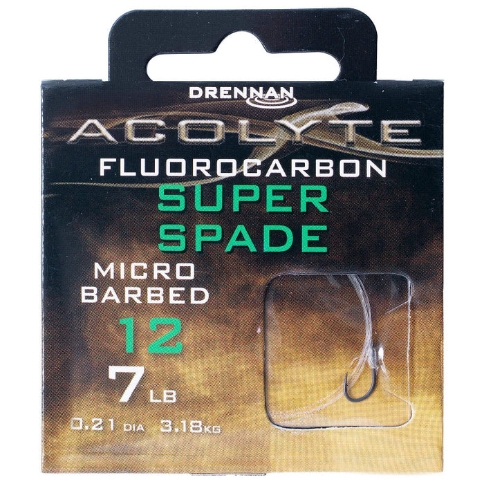 Drennan Acolyte Super Spade Micro Barbed To Fluorocarbon
