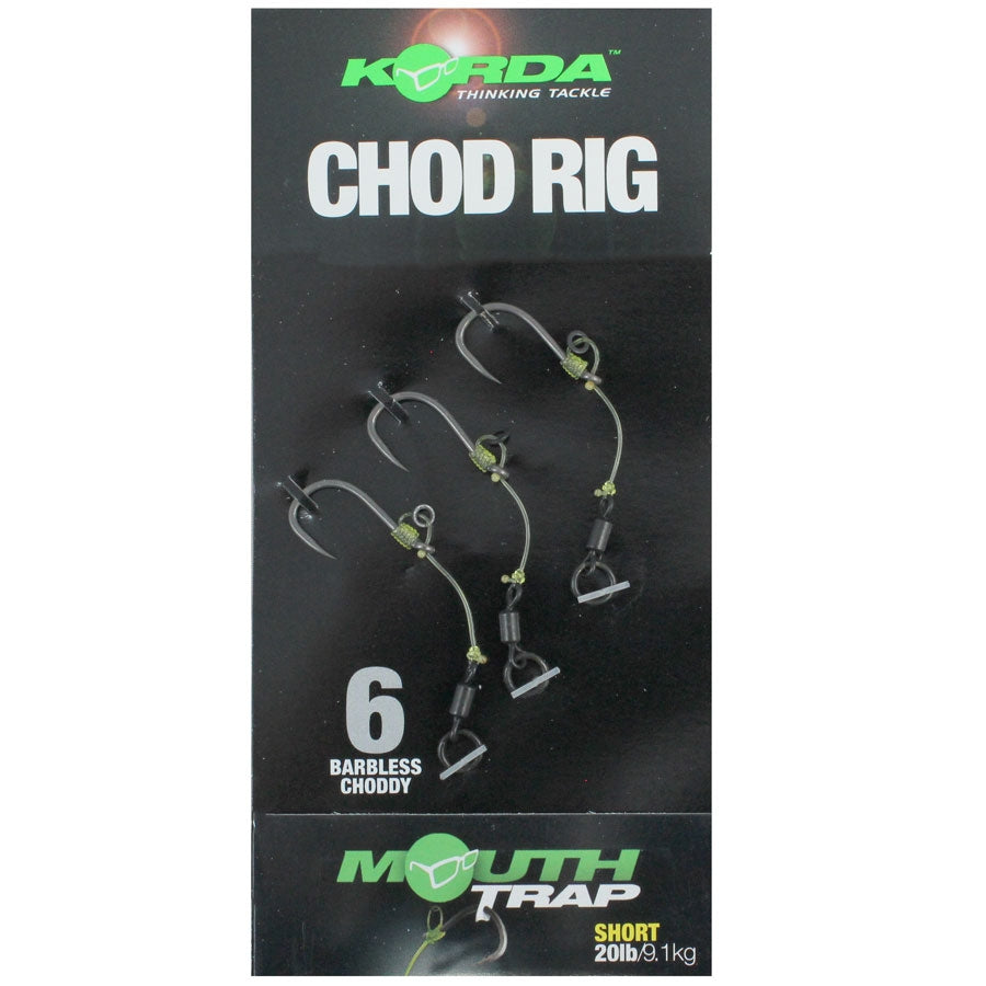 Korda Ready-Tied Chod Rigs Barbless