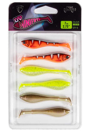 Fox Rage Mini Fry Mixed Colour Lure Pack