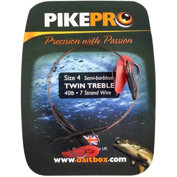 PikePro Twin-Treble Trace Semi-Barbed
