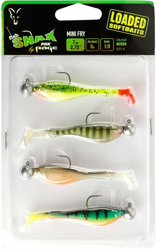 Fox Rage Mini Fry Loaded Shads Mixed Colour Pack